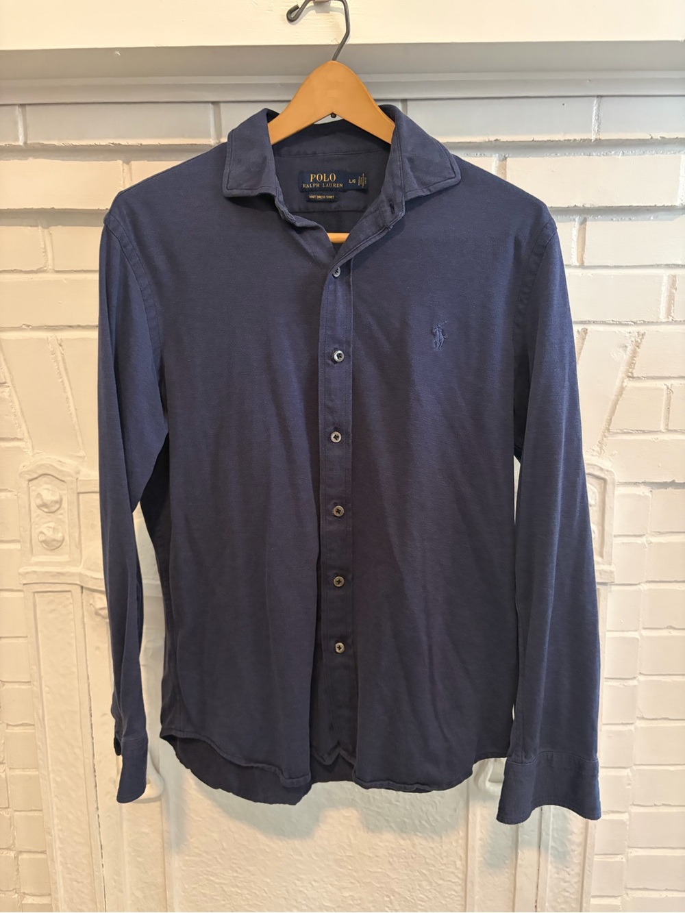Polo by Ralph Lauren Men's navy Button-Down Long Sleeve Shirt